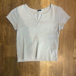 Light Blue Brandy Melville baby tee